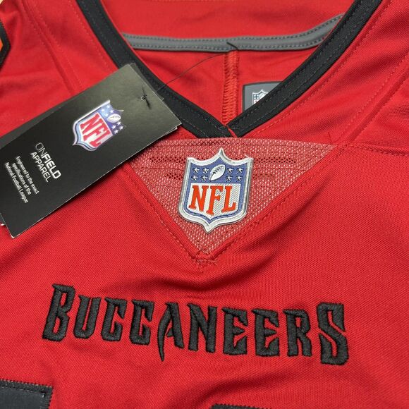 NEW XXL Tom Brady Tampa Bay Buccaneers Nike #12 Retired Player Jersey Red SEWN - Picture 8 of 16